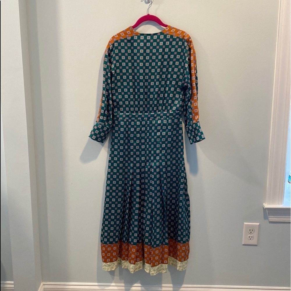 Sandro silk patchwork geometric print dress 36/US4 - Picture 5 of 5